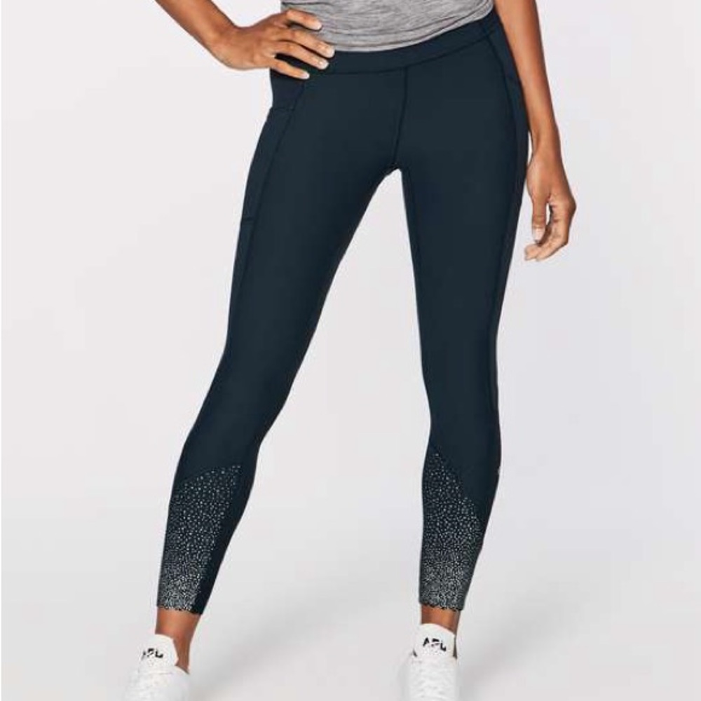 Lululemon Tight Stuff High Rise Tight  in Navy Blue